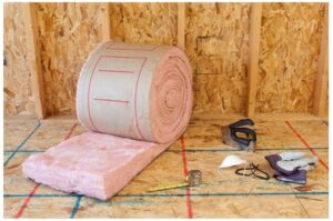 attic insulation ready to be installed